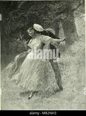 Diese Sammlung von 1800 enthält 100 Zeichnungen aus den Werken Victor Hugos, die seine literarischen Themen und Charaktere durch künstlerische Illustrationen visuell darstellen. Stockfoto