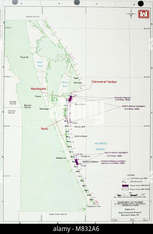 Küstenprozesse Bewertung für Brevard County, Florida, mit besonderem Bezug auf die Kläger (1999) (20037311713 Test) Stockfoto