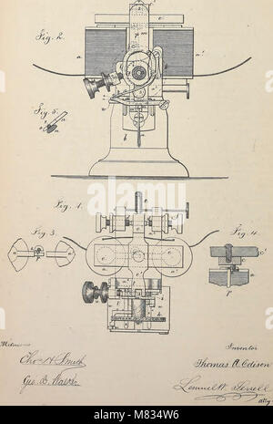 Sammlung der Vereinigten Staaten erteilten Patente Thomas A. Edison, 1869-1884 (1869) (14569885879) Stockfoto