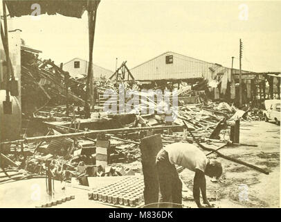 Die Überprüfung der kommerziellen Fischerei von 1970 enthält eine eingehende Analyse der kommerziellen Fischerei, wobei der Schwerpunkt auf Trends, Herausforderungen und Vorschriften liegt, die die Fischerei in verschiedenen Regionen betreffen. Stockfoto