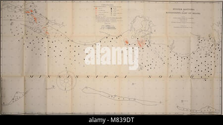 Den Zustand und den Umfang der natürlichen Austernbänke und kargen Böden der Mississippi östlich von Biloxi (1913) (20058910753) Stockfoto