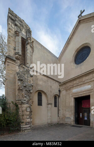 Kirche von Saint-Julien-le-Pauvre Stockfoto