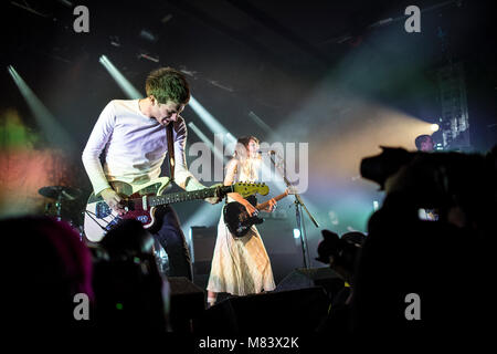 Wolf Alice an der Manchester Academy Stockfoto