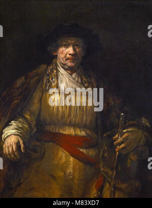 Rembrandt Harmenszoon van Rijn - Self Portrait Stockfoto