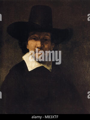 Rembrandt Harmenszoon van Rijn - Porträt des Dichters Jeremias De Decker - 1666 Stockfoto