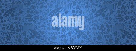 Russland symbol Dekoration Hintergrund in roter Farbe ideal für Web Banner. Traditionelle russische Kultur Elemente der Vorlage. Schließt fußball Spieler, mosco Stock Vektor