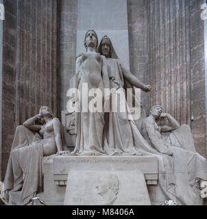 Skulptur Diderot und die enzyklopädisten (1925), das Pantheon, Paris, Frankreich Stockfoto