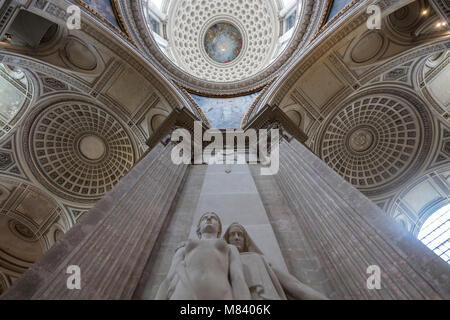 Skulptur Diderot und die enzyklopädisten (1925), das Pantheon, Paris, Frankreich Stockfoto