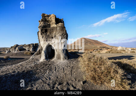 Vulkanische Felsformationen in der Nähe von Teseguite, Lanzarote, Kanarische Inseln, Spanien Stockfoto