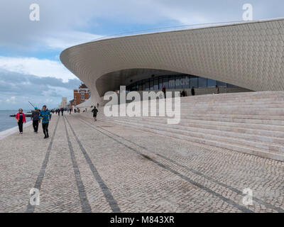MAAT Museum für Kunst, Architektur und Technologie von Architekt Amanda Levent, Lissabon, Portugal, Europa Stockfoto