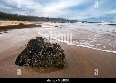 Blick auf seacliff Strand in East Lothian, Schottland, Vereinigtes Königreich Stockfoto