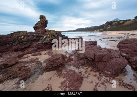 Blick auf seacliff Strand in East Lothian, Schottland, Vereinigtes Königreich Stockfoto