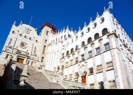 Guanajuato, Guanajuato, Mexiko, Eine universitätsstadt von Guanajuato mit blauem Himmel Stockfoto