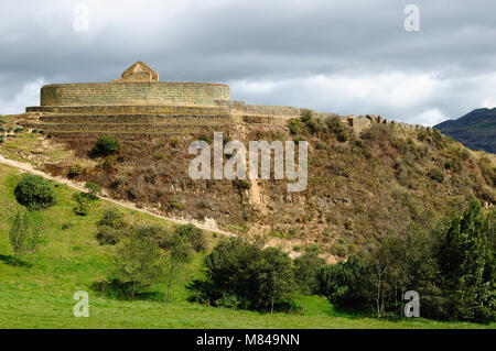 Ecuador, alten Ingapirca Ruins, die bedeutendste Inkastätte Ecuadors wurde gegen Ende des 5. Jahrhunderts gebaut Stockfoto