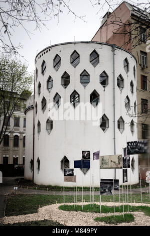 Haus der Architekt und Maler K. Melnikow in Moskau, Russland Stockfoto