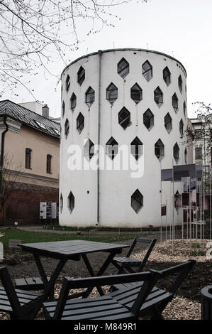 Haus der Architekt und Maler K. Melnikow in Moskau, Russland Stockfoto