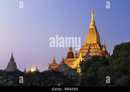 Ananda Pahto Tempel, Bagan, Myanmar Stockfoto