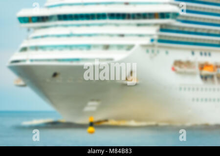 Kreuzfahrtschiff - weiche Linse bokeh Bild. Defokussiertem Hintergrund Stockfoto