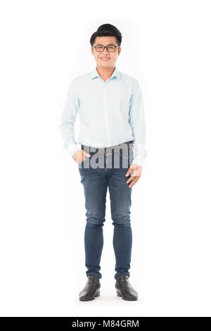 Geschäftsmann, tragen Brillen Stockfoto