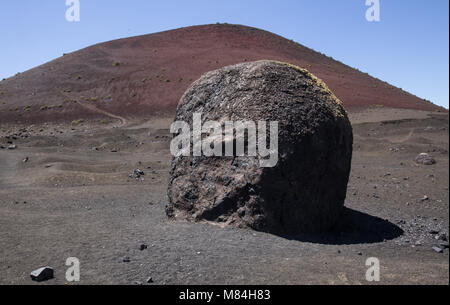 Die Insel La Graciosa aus Lanzarote gesehen Stockfoto