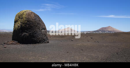 Die Insel La Graciosa aus Lanzarote gesehen Stockfoto