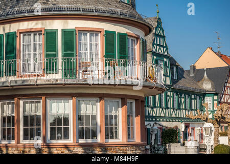 Hotel Schwan, Oestrich-Winkel, Hessen, Deutschland, Europa Stockfoto