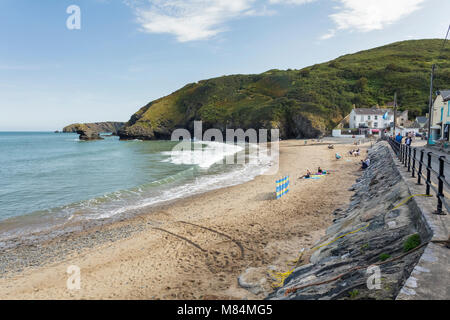 Llangrannog Strand, Ceredigion in West Wales Stockfoto