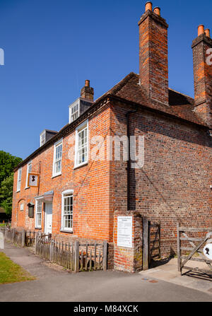 Chawton Cottage, ein Museum Haus der Schriftstellerin Jane Austen in Chawton, Hampshire, England, Großbritannien Stockfoto