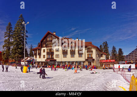 Hotel Ice Angels in Borovets Ski Resort, Targovishte, Bulgarien. Stockfoto