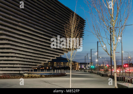 Die V&A design museum in Dundee ist eine Signatur Gebäude vom berühmten japanischen Architekten Kengo Kuma. Stockfoto