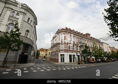 Gedimino prospektas, Vilnius, Litauen Stockfoto