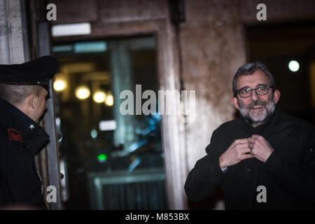 Rom, Italien. 14 Mär, 2018. Roberto Giachetti ist ein italienischer Politiker, Mitglied der Demokratischen Partei und der Transnationalen Radikalen Partei. Seit dem 21. März 2013, hat er Vizepräsident des Abgeordnetenhauses.: Italienische Politiker in der Nähe der Fraktionen nach den Wahlen vom 4. März 2018 in Piazza Montecitorio am 14. März 2018 in Rom, Italien Quelle: Andrea Ronchini/Pacific Press/Alamy leben Nachrichten Stockfoto