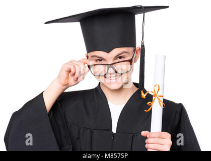 Graduate teenboy Studenten Stockfoto