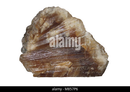 Abgestrahlte Form von witherit - bariumcarbonat Mineral, BaCO3, die aragonit Gruppe. Stockfoto