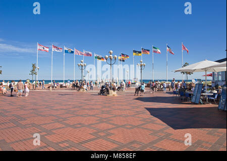 Strandpromenade, Grömitz, Ostsee, Schleswig-Holstein, Deutschland, Europa Stockfoto