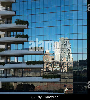 Gebäude in das Erstellen von Windows, Sydney, Australien nieder Stockfoto