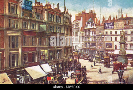 King William Street, London, England, ca. 1905 Stockfoto