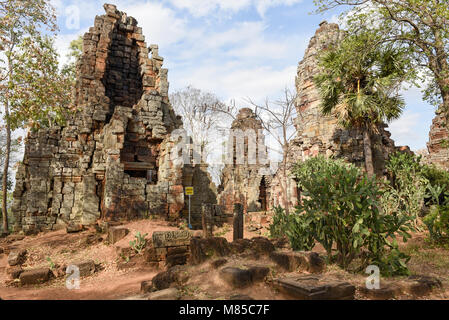 In Battambang, Kambodscha-14 Januar 2018: Phnom Banan Tempel in Battambang zu Kambodscha Stockfoto