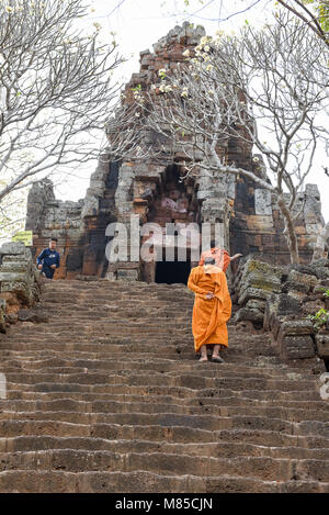 In Battambang, Kambodscha-14 Januar 2018: Phnom Banan Tempel in Battambang zu Kambodscha Stockfoto