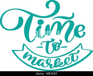 Farmers Market hand Schrift auf grünen Grunge vector Hintergrund. Vegane Lebensmittel Einzelhandel Banner. Vintage Plakat mit einzigartigen Typografie. Stock Vektor