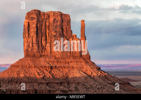 West Mitten Butte, Monument Valley Tribal Park, Arizona Stockfoto