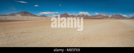 Panoramablick über die Salvador Dali Wüste in der Fauna der Anden Eduardo Avaroa National Reserve, Bolivien - Südamerika Stockfoto