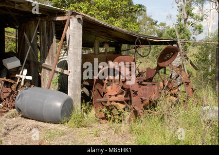 Farmall M. vintage Traktor. Stockfoto