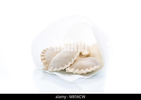 Knödel gefüllt mit Raw Stockfoto