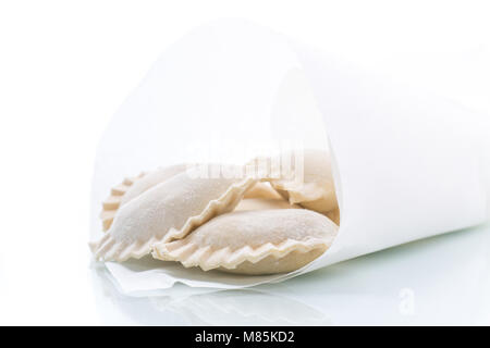 Knödel gefüllt mit Raw Stockfoto