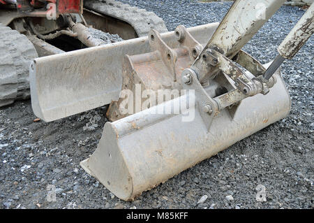 Alte licht Bagger Haus Baustelle Stockfoto