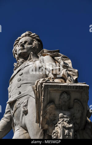 Mozartdenkmal im Burggarten der Wiener Hofburg Stockfoto