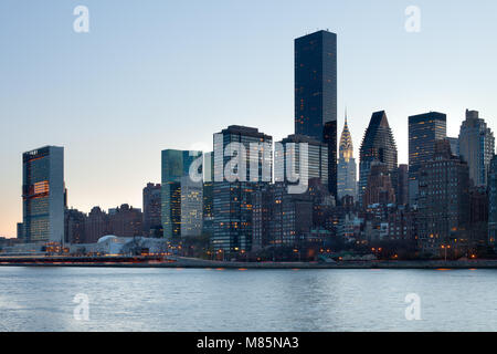 Die Skyline von Midtown, Manhattan, New York City, NY, USA Stockfoto