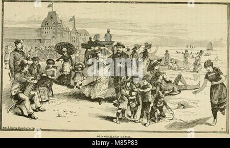 Diese Publikation aus dem Jahr 1887 beschreibt die landschaftlich reizvollen und touristischen Ziele entlang der Boston and Maine Railroad und zeigt die natürliche Schönheit von New Englands Küsten, Seen und Bergen. Stockfoto