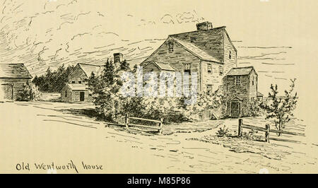 Down East Latch Strings, veröffentlicht 1887, bietet einen beschreibenden Leitfaden für die Region New England, der von der Boston and Maine Railroad bedient wird. Die Arbeit beschreibt malerische Orte entlang der Küste, Seen und Berge und hebt die Attraktionen der Gegend für Touristen und Reisende hervor. Stockfoto
